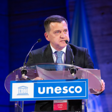 Montenegro, Miomir Vojinovic, Minister of Education, c UNESCO_Christelle ALIX 1000px.png