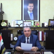 Syria, Darem Tabbaa, Minister of Education.png